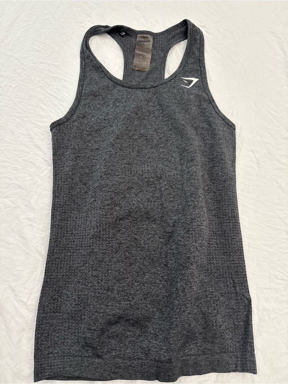Gymshark Women's Dark Gray Seamless Racerback Tank